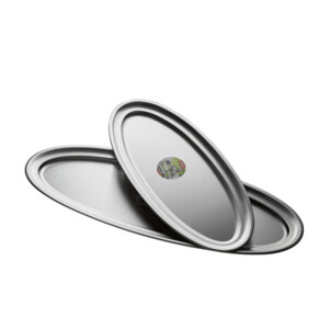 FUENTE OVAL INOX 18% 80X26 CM 59084 INOXIBAR
