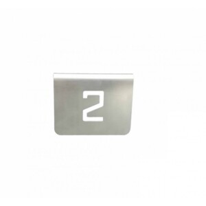 NUMERO MESA INOX Nº 02