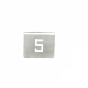 NUMERO MESA INOX Nº 05