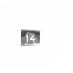 NUMERO MESA INOX Nº 14