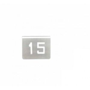 NUMERO MESA INOX Nº 15