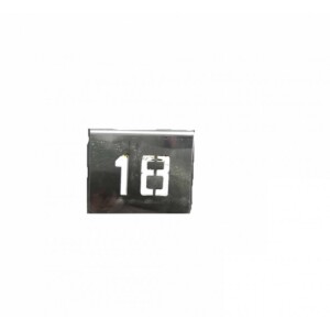 NUMERO MESA INOX Nº 18