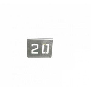 NUMERO MESA INOX Nº 20