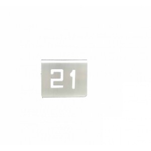 NUMERO MESA INOX Nº 21
