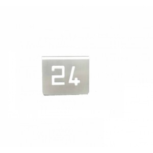 NUMERO MESA INOX Nº 24
