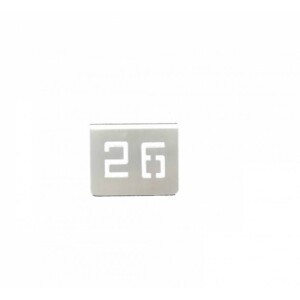 NUMERO MESA INOX Nº 26