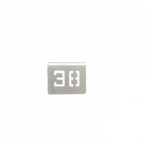 NUMERO MESA INOX Nº 38