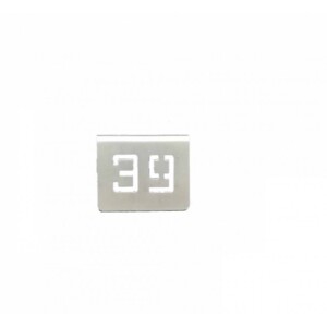 NUMERO MESA INOX Nº 39