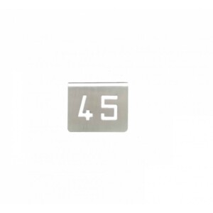 NUMERO MESA INOX Nº 45