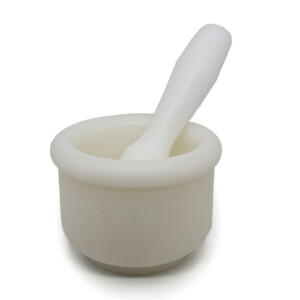 MORTERO POLIET 12CM C/MANGO BCO