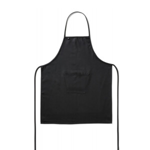 DELANTAL PETO C/BOLSILLO NEGRO 75X90 ALGODON
