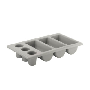 GN 1/1 PORTACUBIERTOS PLASTICO 6COMP