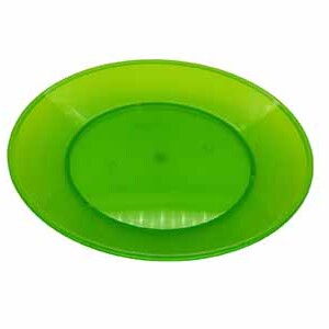 POLICARB PLATO LLANO 22CM VERDE CBC