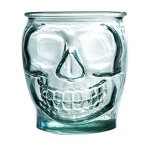 VASO CALAVERA 40CL VIDRIO RECICLADO