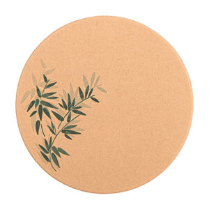 POSAVASOS CARTULINA F GREEN 9CM 210GR MARRON