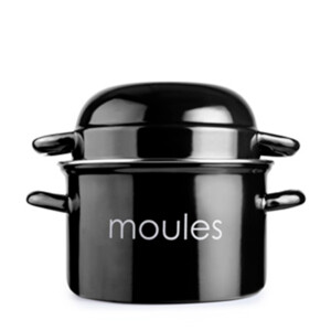 OLLA PARA MEJILLONES 18CM NEGRA